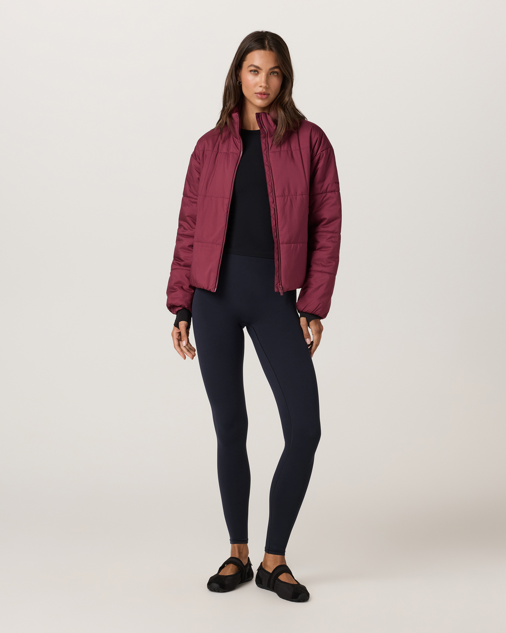Canyon Insulated Sporty Jacket | Washed Cherry Noir